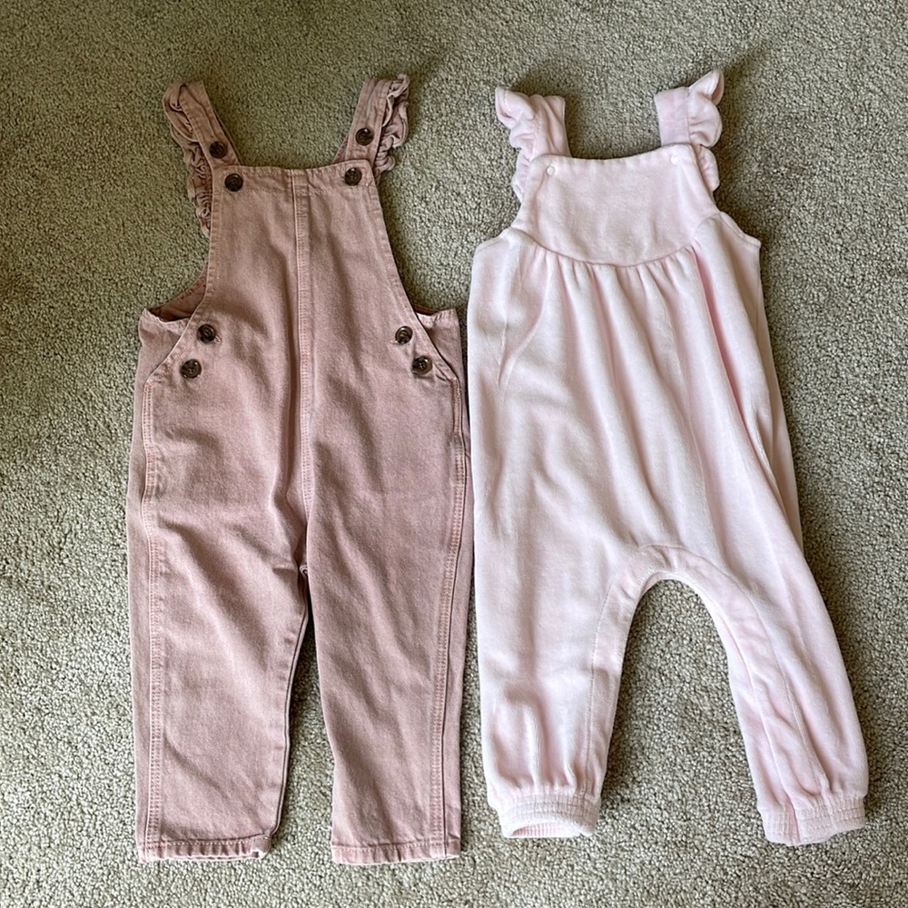 Bundle Pink Overalls - Zara and Angel Dear